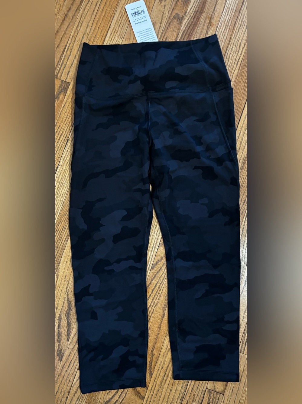 CRZ YOGA Sports Leggings Dark Gray Camo Leggings Size M